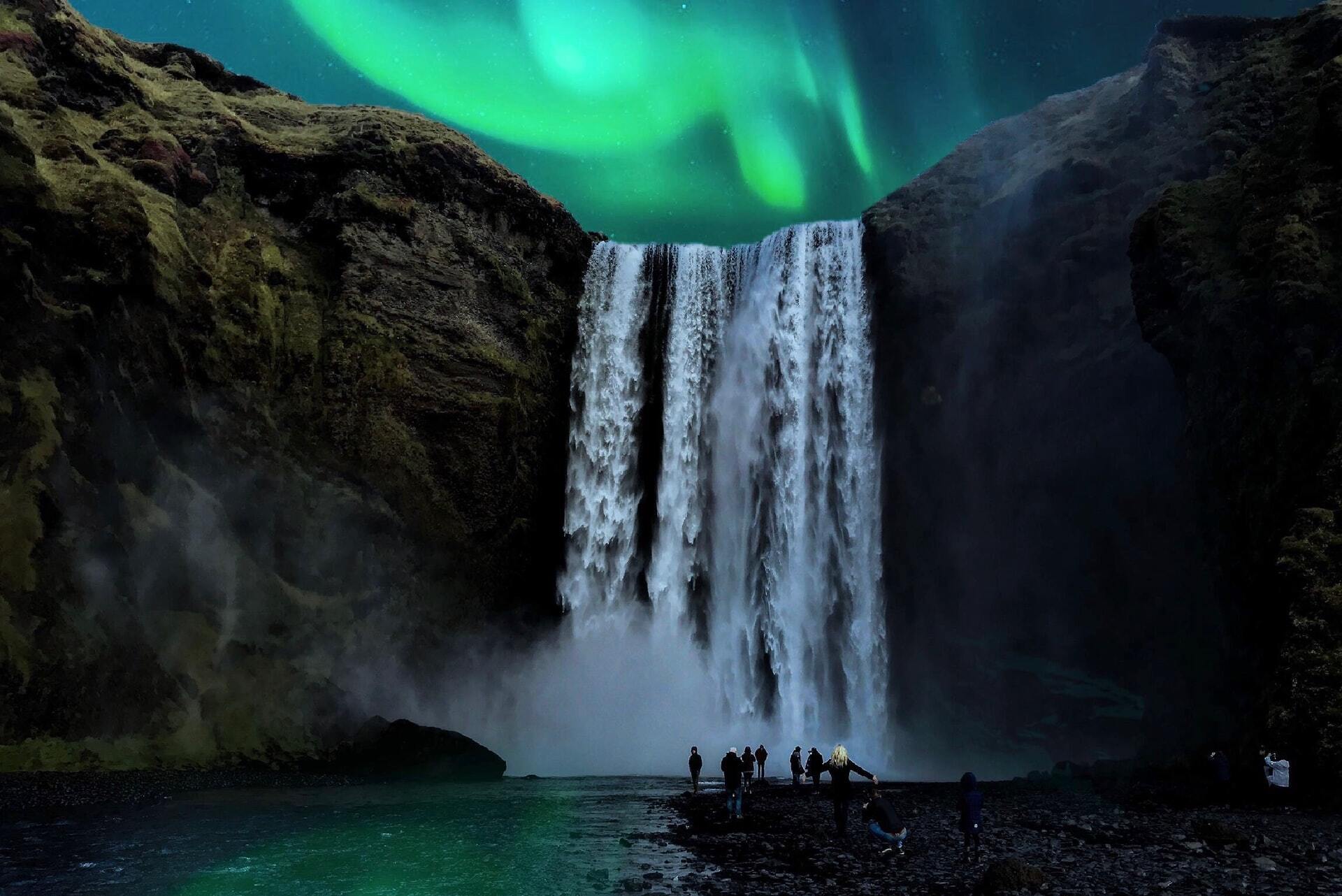 5 Day Northern Lights Tour, Iceland - Waterfall